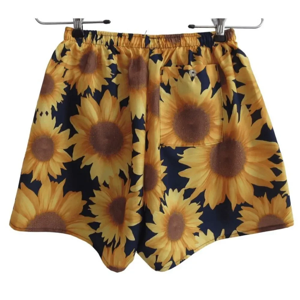 Vintage Soark USA Sunflower‎ Running Shorts Sz M